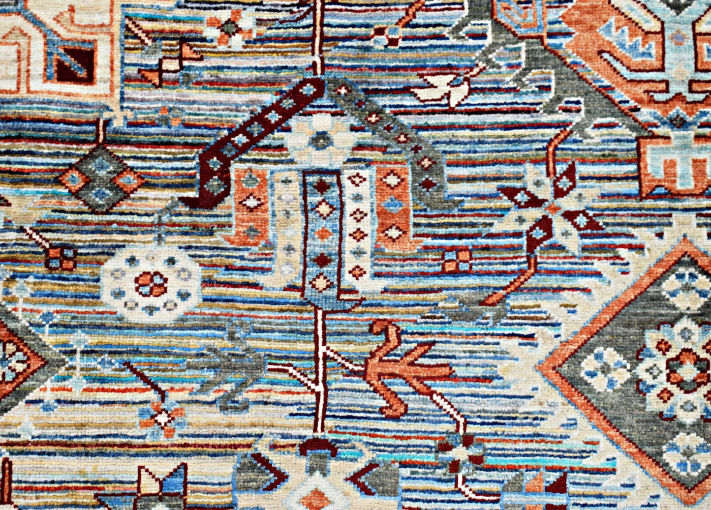 Handmade Afghan Chobi Rug | 235 x 172 cm | 7'9" x 5'8" - Najaf Rugs & Textile