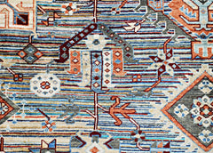 Handmade Afghan Chobi Rug | 235 x 172 cm | 7'9" x 5'8" - Najaf Rugs & Textile