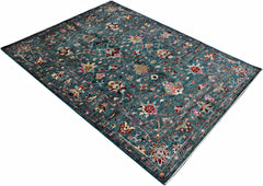Handmade Traditional Afghan Chobi Rug | 241 x 174 cm | 7'11" x 5'9" - Najaf Rugs & Textile