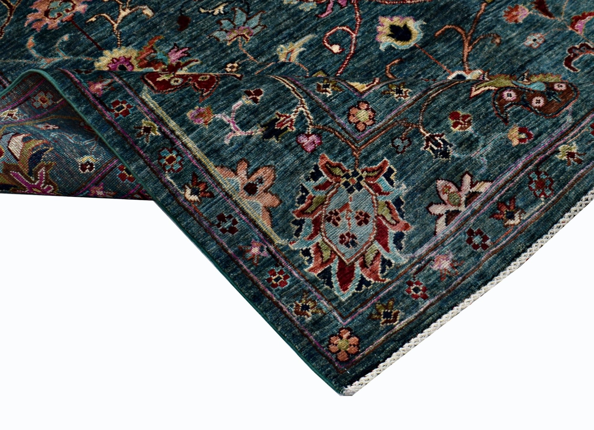 Handmade Traditional Afghan Chobi Rug | 241 x 174 cm | 7'11" x 5'9" - Najaf Rugs & Textile
