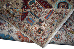 A handwoven Afghan Chobi rug featuring intricate traditional patterns in earthy, vibrant tones.