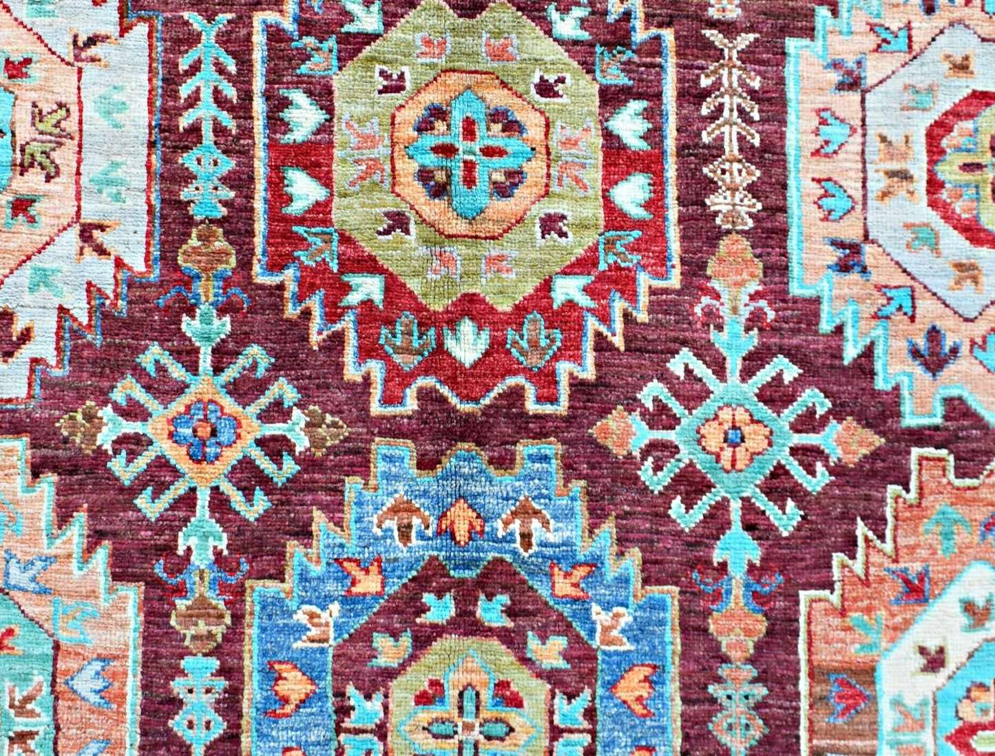 Handmade Traditional Afghan Chobi Rug | 247 x 174 cm | 8'1" x 5'9" - Najaf Rugs & Textile