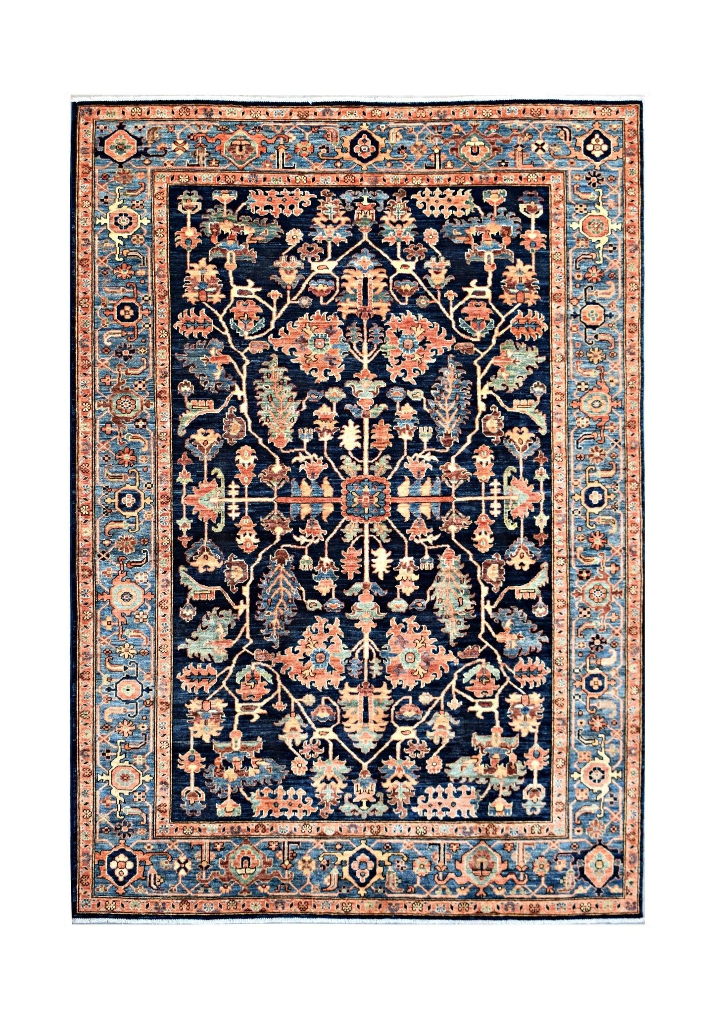 Handmade Traditional Afghan Chobi Rug | 272 x 190 cm | 8'11" x 6'3" - Najaf Rugs & Textile