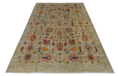 Handmade Traditional Afghan Chobi Rug | 286 x 198 cm | 9'5" x 6'6" - Najaf Rugs & Textile