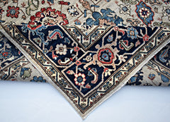 Handmade Transitional Afghan Chobi Rug | 300 x 187 cm | 9'10" x 6'2" - Najaf Rugs & Textile