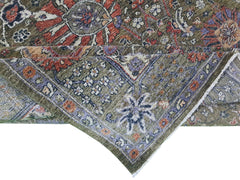 A handwoven Afghan Chobi rug featuring a traditional floral pattern in earthy tones.