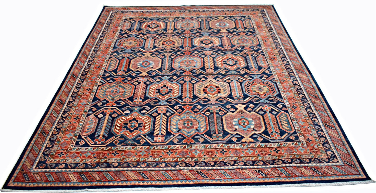 Handmade Traditional Afghan Chobi Rug | 300 x 247 cm | 9'10" x 8'2" - Najaf Rugs & Textile