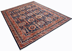 Handmade Traditional Afghan Chobi Rug | 300 x 247 cm | 9'10" x 8'2" - Najaf Rugs & Textile