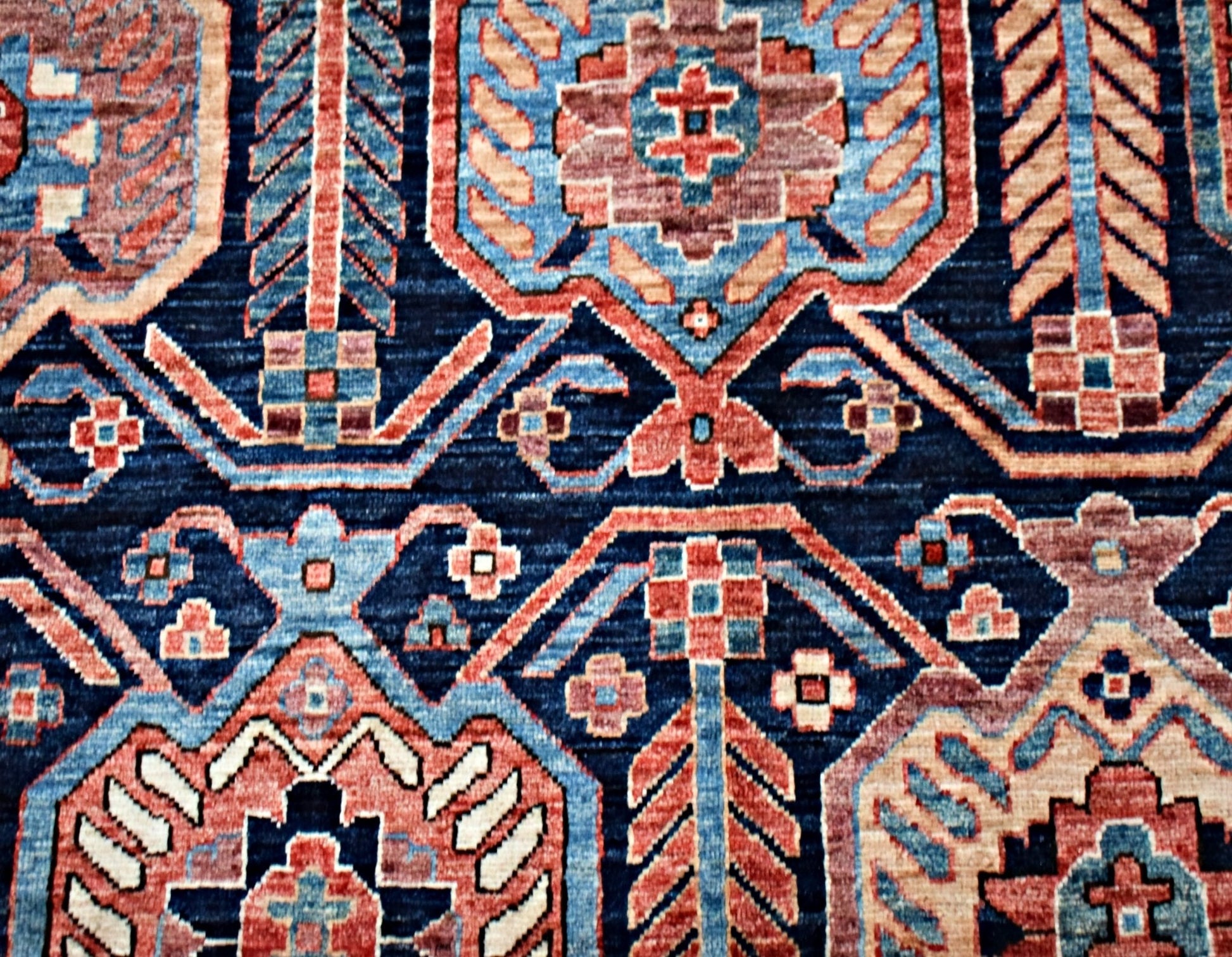 Handmade Traditional Afghan Chobi Rug | 300 x 247 cm | 9'10" x 8'2" - Najaf Rugs & Textile