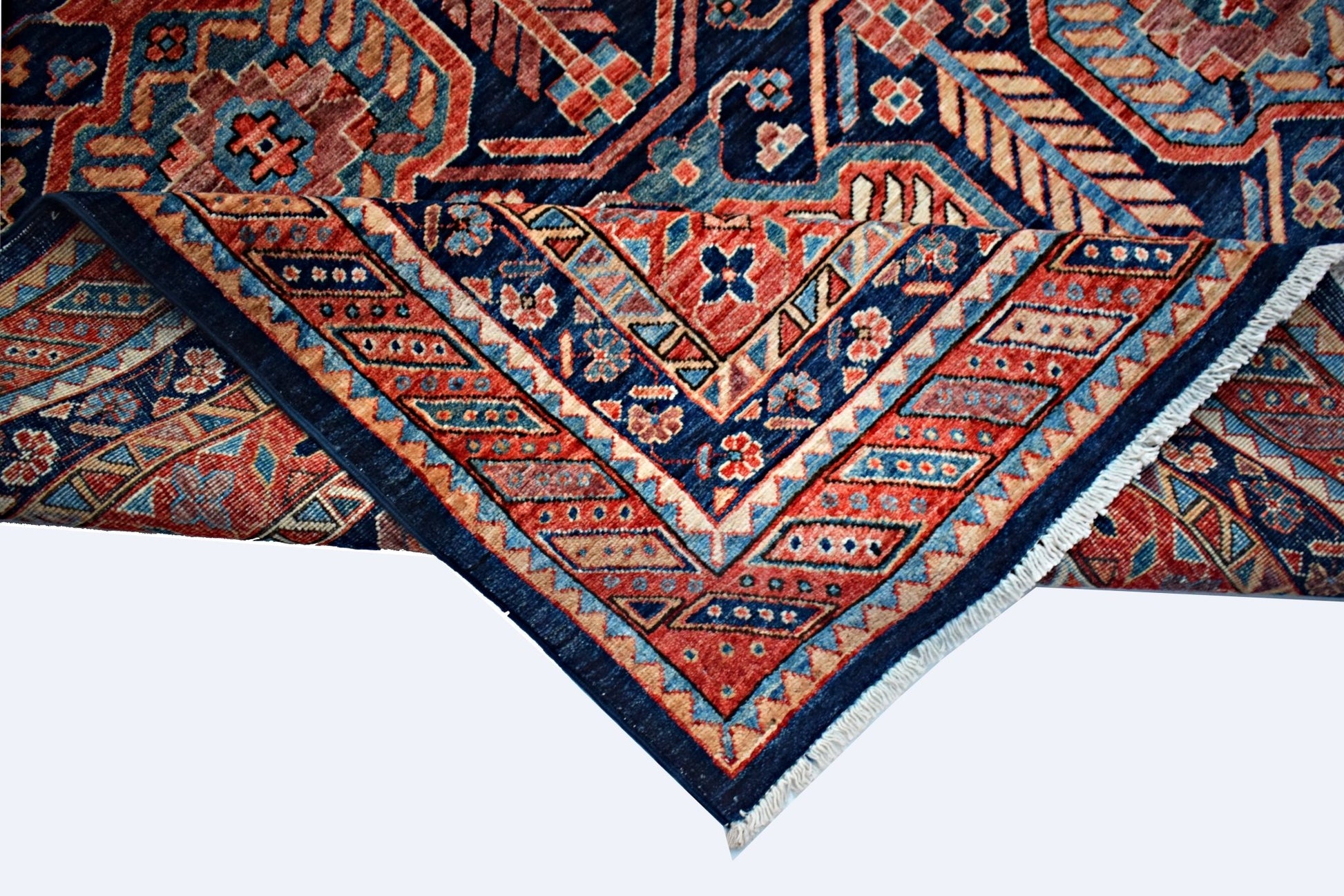 Handmade Traditional Afghan Chobi Rug | 300 x 247 cm | 9'10" x 8'2" - Najaf Rugs & Textile