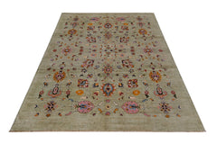 Handmade Traditional Afghan Chobi Rug | 301 x 250 cm | 9'11" x 8'3" - Najaf Rugs & Textile