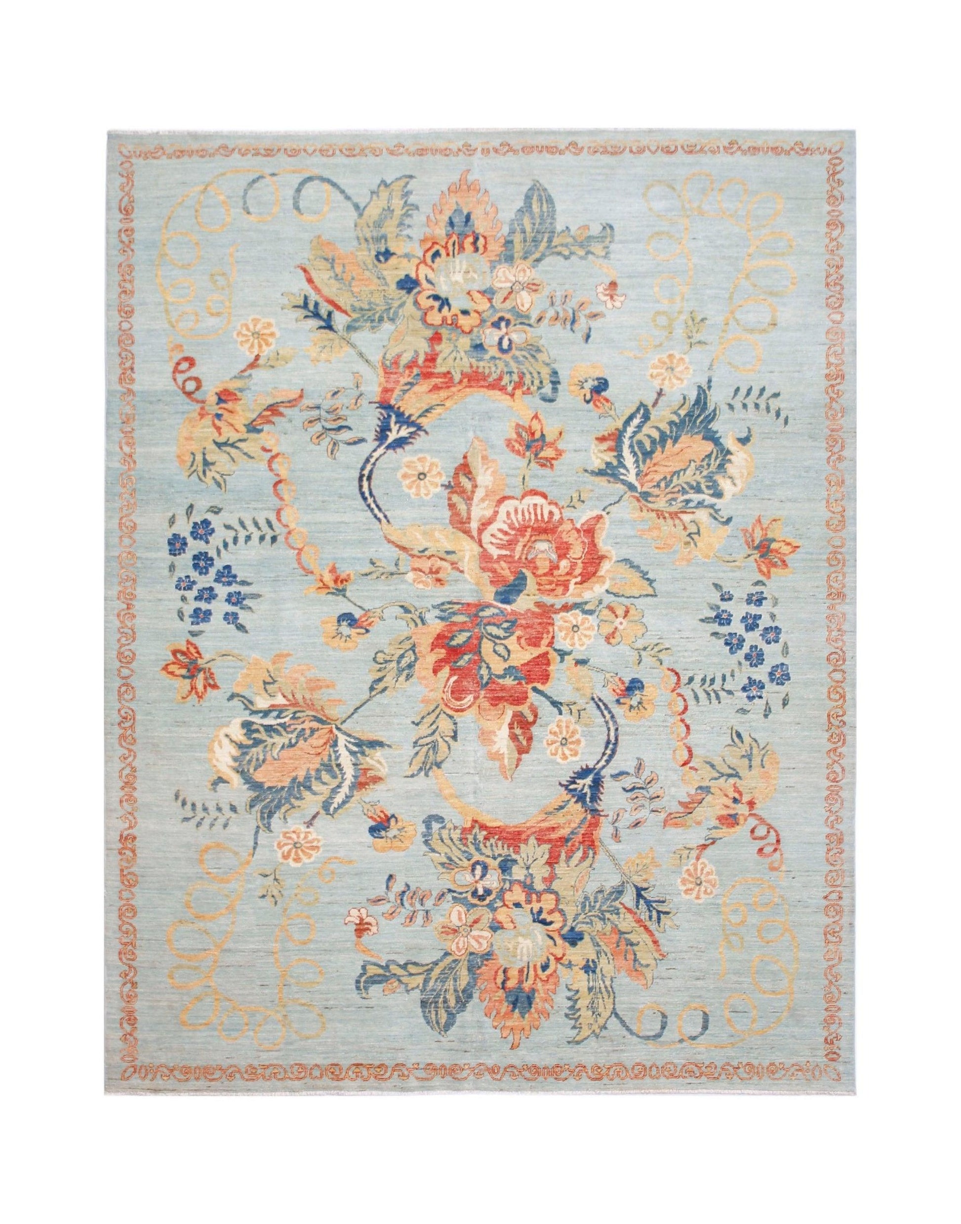 Handmade Traditional Afghan Chobi Rug | 305 x 249 cm | 10' x 8'2" - Najaf Rugs & Textile