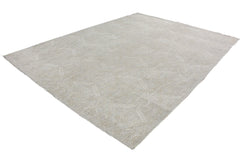 A rectangular Afghan Chobi rug featuring a subtle, light-toned floral pattern on a wool pile.