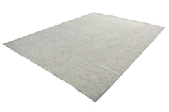 A rectangular Afghan Chobi rug featuring a subtle, light-toned traditional pattern.
