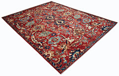 Handmade Traditional Afghan Chobi Rug | 356 x 275 cm | 11'8" x 8' - Najaf Rugs & Textile