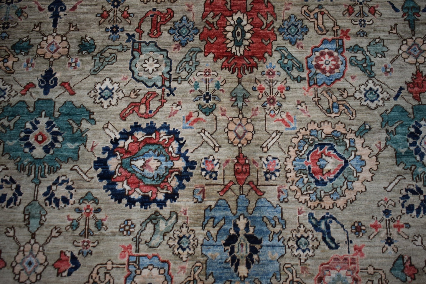Handmade Traditional Afghan Chobi Rug | 358 x 275 cm | 11'9" x 9' - Najaf Rugs & Textile