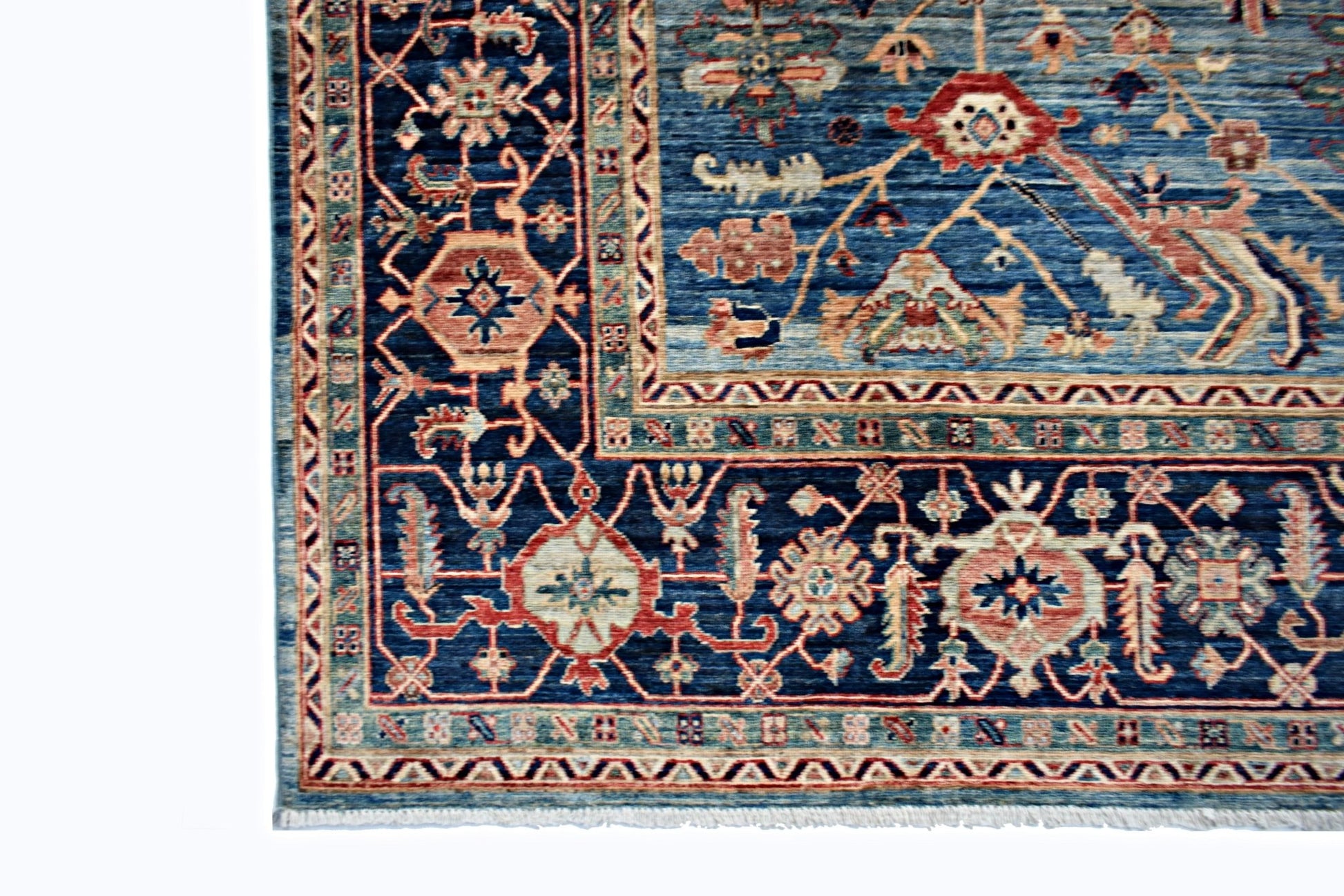 Handmade Traditional Afghan Chobi Rug | 364 x 272 cm | 11'11" x 8'11" - Najaf Rugs & Textile