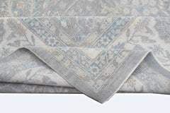 Handmade Transitional Chobi Rug | 373 x 273 cm | 12'3" x 9' - Najaf Rugs & Textile