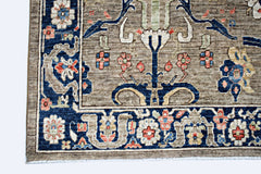Handmade Transitional Afghan Chobi Rug | 418 x 302 cm | 13'9" x 9'11" - Najaf Rugs & Textile