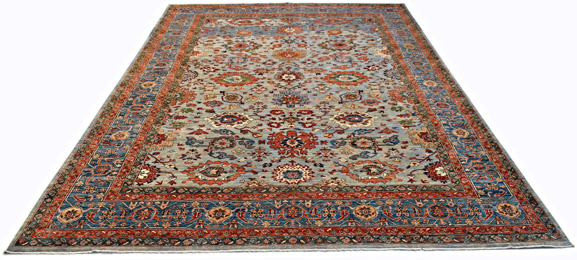 Handmade Traditional Afghan Chobi Rug | 420 x 304 cm | 13'10" x 10' - Najaf Rugs & Textile