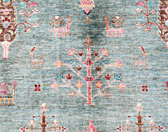 Handmade Traditional Afghan Tree of Life Rug | 207 x 152 cm | 6'10" x 5' - Najaf Rugs & Textile