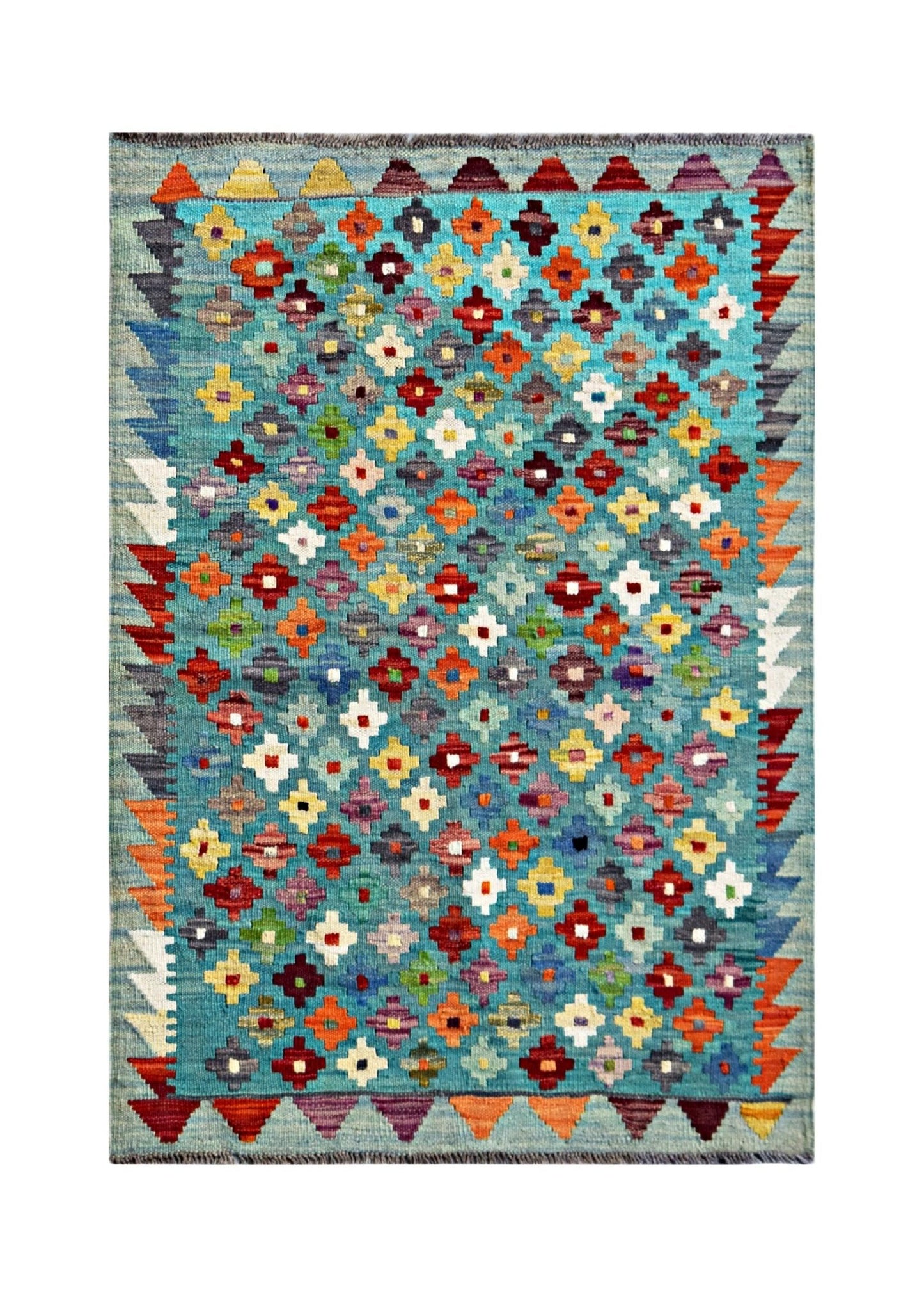 Handmade Afghan Maimana Kilim | 122 x 86 cm | 4'10" x 2'10" - Najaf Rugs & Textile