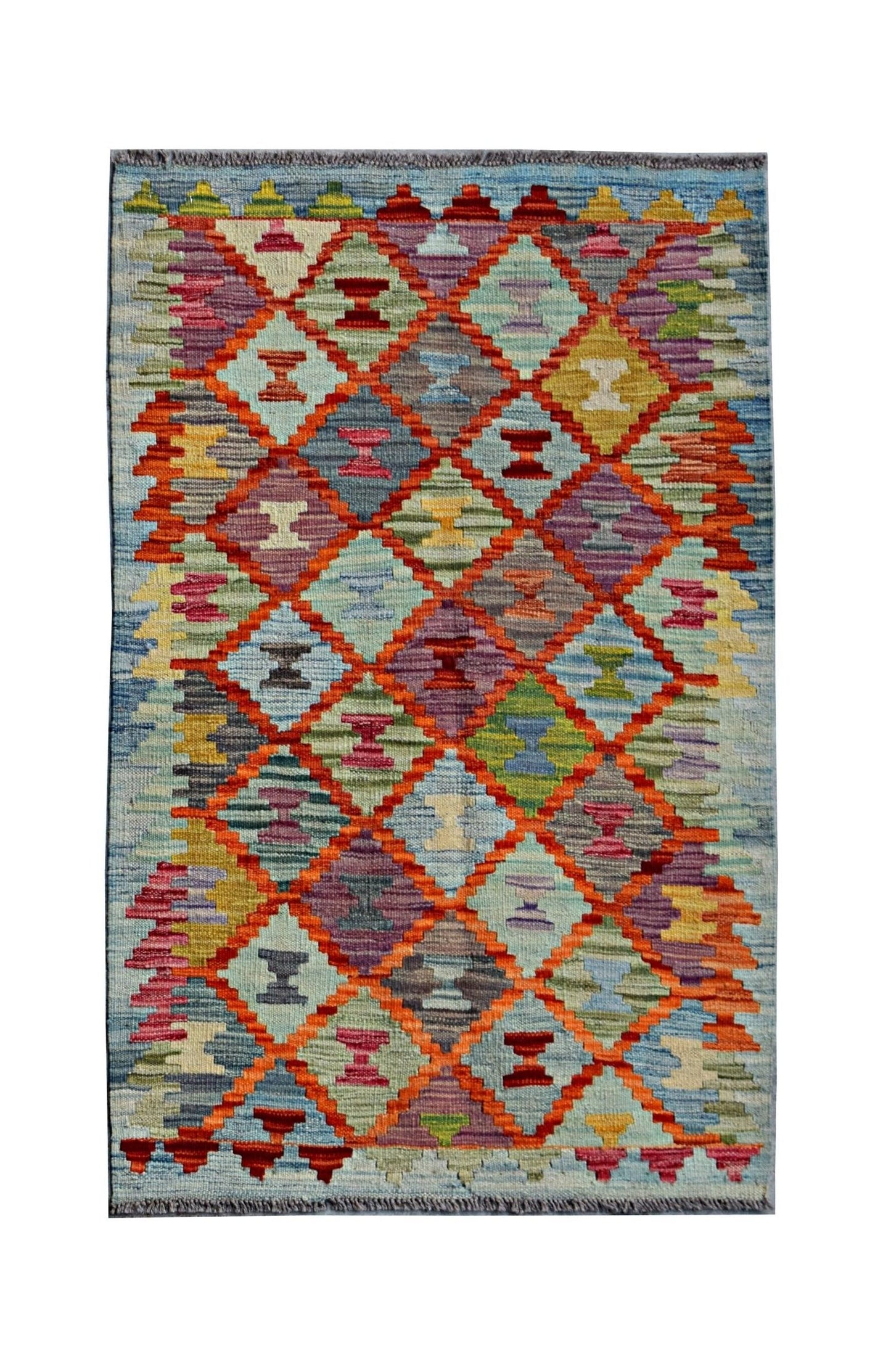 Handmade Afghan Maimana Kilim | 124 x 78 cm | 4'1" x 2'7" - Najaf Rugs & Textile