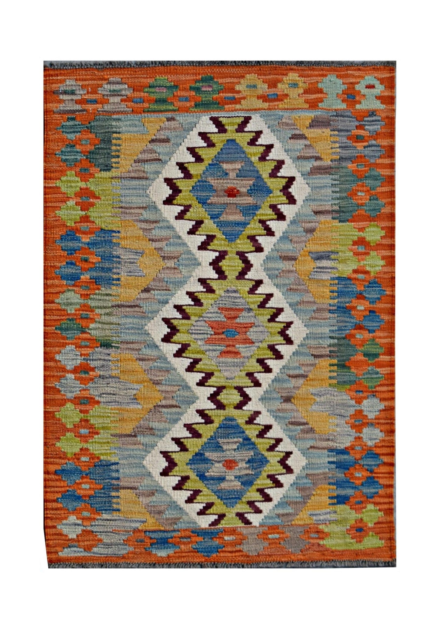 Handmade Afghan Maimana Kilim | 125 x 80 cm | 4'2" x 2'8" - Najaf Rugs & Textile