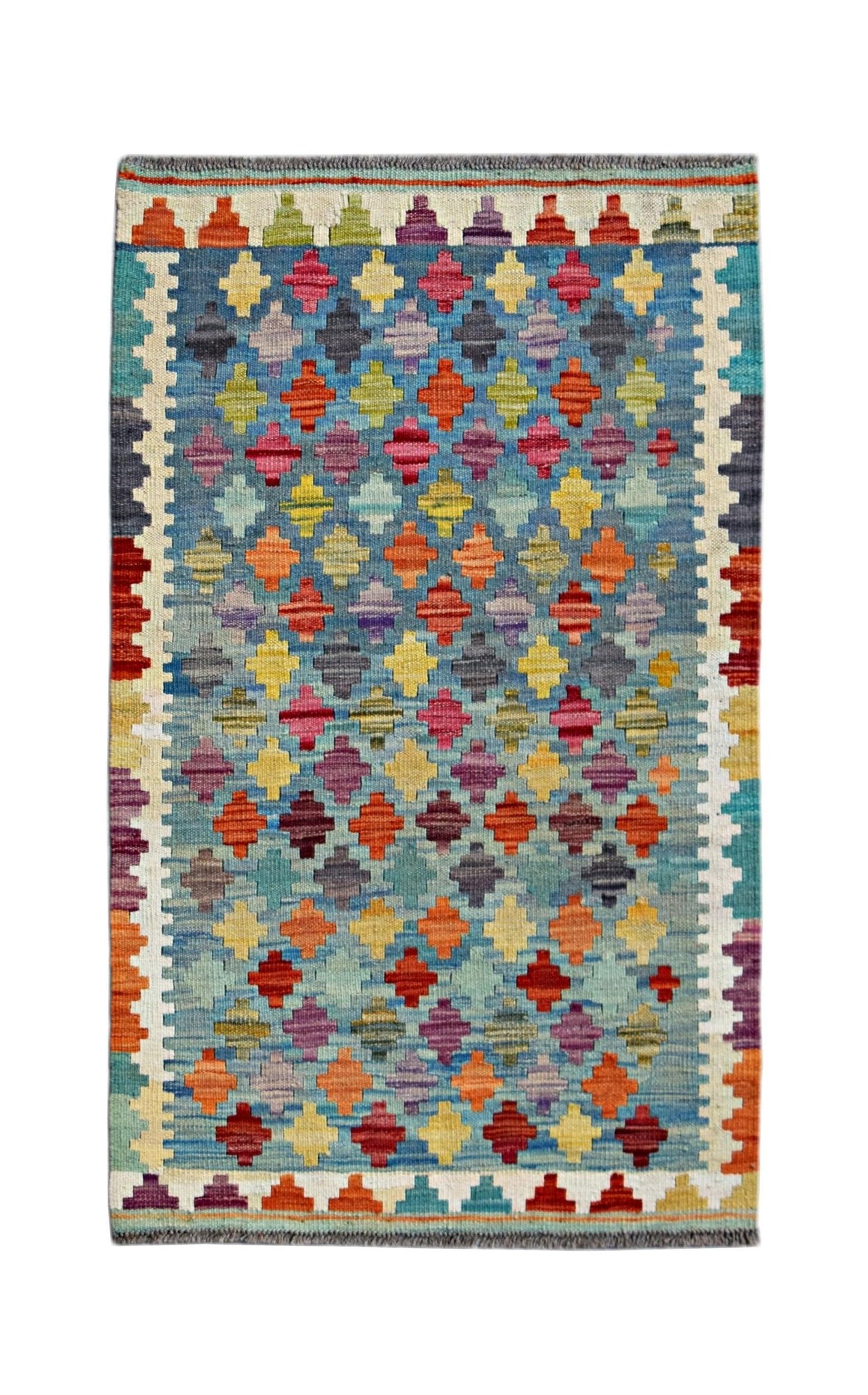 Handmade Afghan Maimana Kilim | 127 x 77 cm | 4'2" x 2'6" - Najaf Rugs & Textile