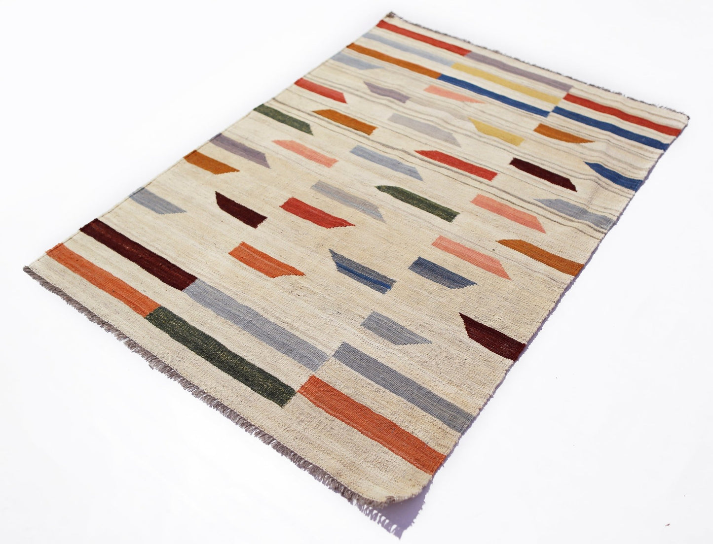 Handmade Afghan Maimana Kilim | 146 x 104 cm | 4'11" x 3'5" - Najaf Rugs & Textile