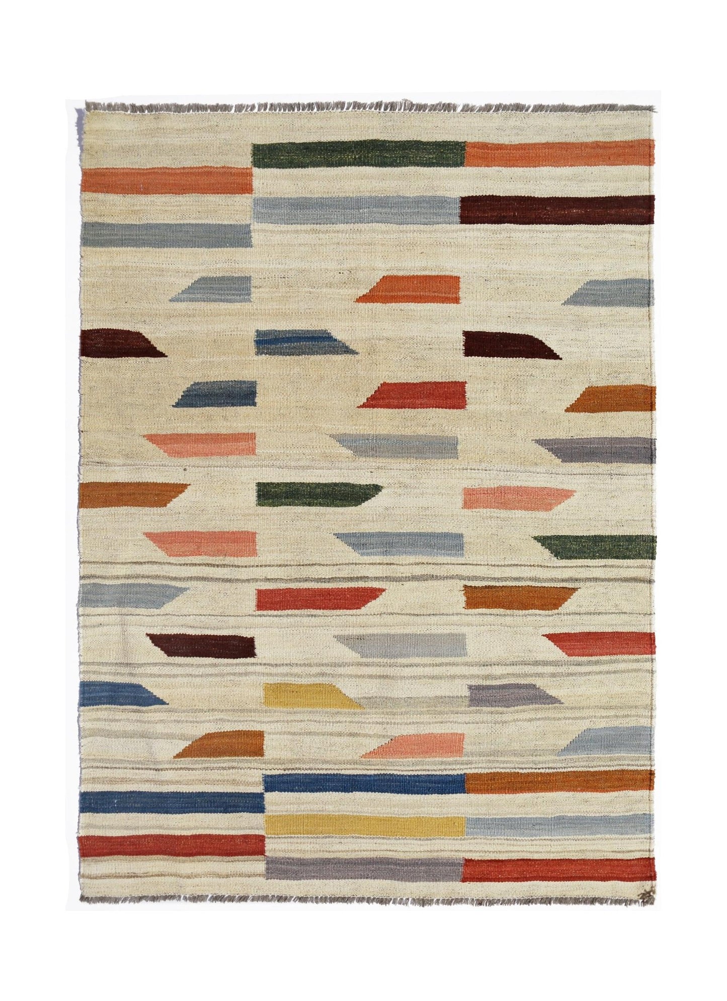 Handmade Afghan Maimana Kilim | 146 x 104 cm | 4'11" x 3'5" - Najaf Rugs & Textile