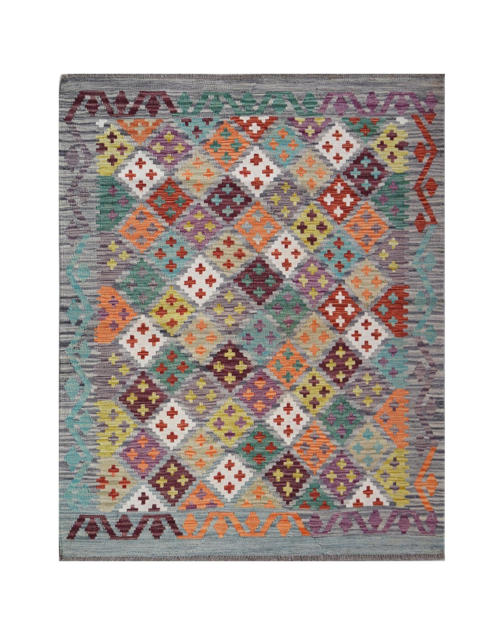 Handmade Afghan Maimana Kilim | 170 x 130 cm | 5'7" x 4'3" - Najaf Rugs & Textile