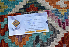 Handmade Afghan Maimana Kilim | 185 x 151 cm | 6'1" x 5' - Najaf Rugs & Textile