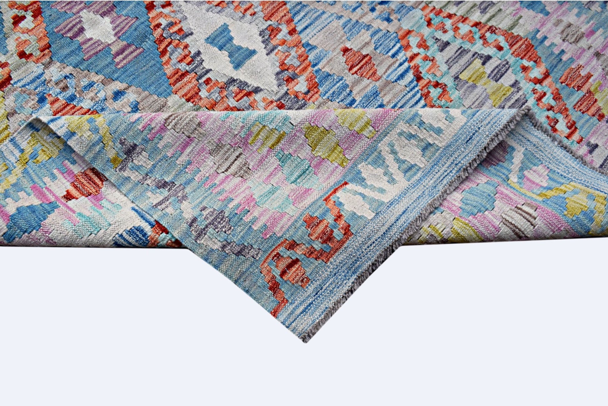 Handmade Afghan Maimana Kilim | 191 x 127 cm | 6'3" x 4'2" - Najaf Rugs & Textile