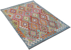 Handmade Afghan Maimana Kilim | 193 x 136 cm | 6'4" x 4'6" - Najaf Rugs & Textile