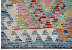 Handmade Afghan Maimana Kilim | 193 x 136 cm | 6'4" x 4'6" - Najaf Rugs & Textile