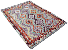 Handmade Afghan Maimana Kilim | 194 x 134 cm | 6'5" x 4'5" - Najaf Rugs & Textile