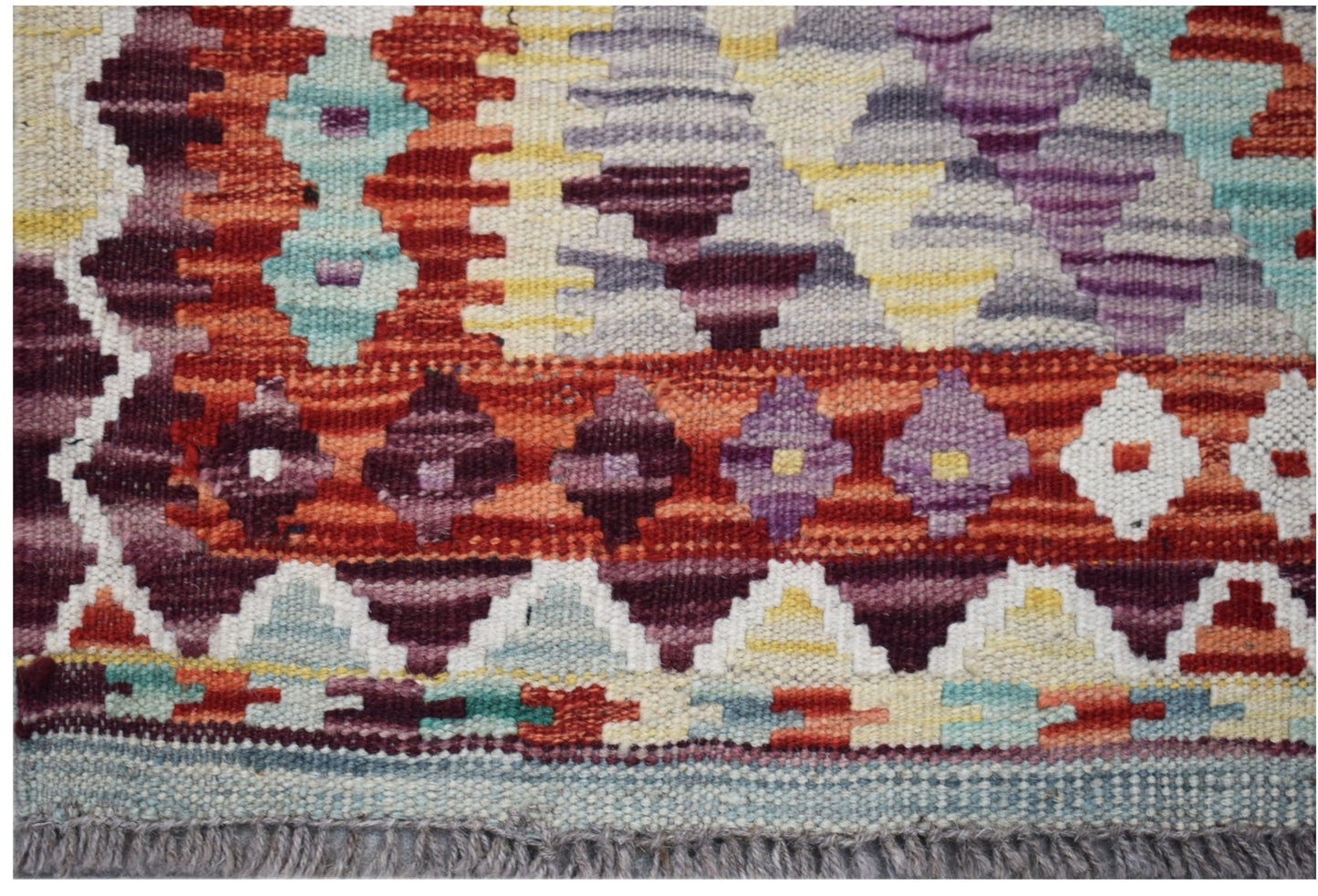 Handmade Afghan Maimana Kilim | 194 x 134 cm | 6'5" x 4'5" - Najaf Rugs & Textile