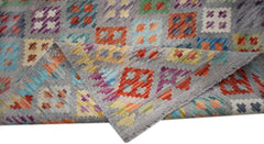 Handmade Afghan Maimana Kilim | 194 x 154 cm | 6'6" x 5'1" - Najaf Rugs & Textile