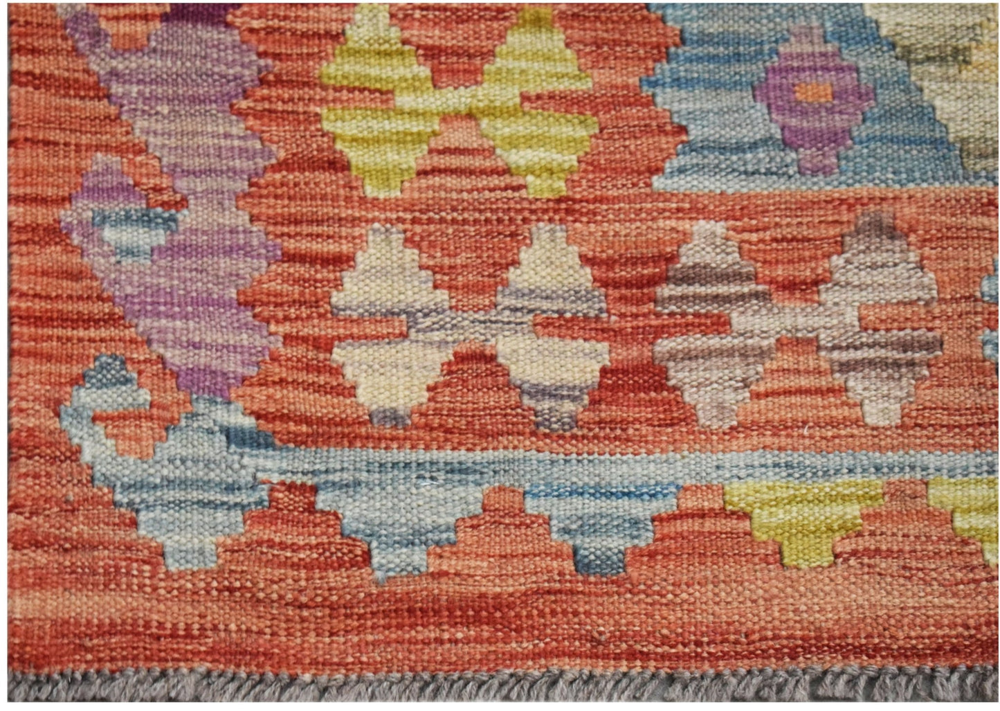 Handmade Afghan Maimana Kilim | 197 x 148 cm | 6'6" x 4'10" - Najaf Rugs & Textile