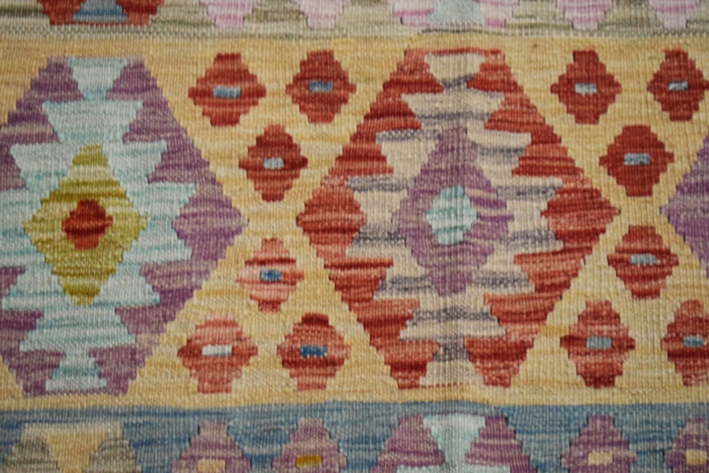 Handmade Afghan Maimana Kilim | 197 x 148 cm | 6'6" x 4'10" - Najaf Rugs & Textile