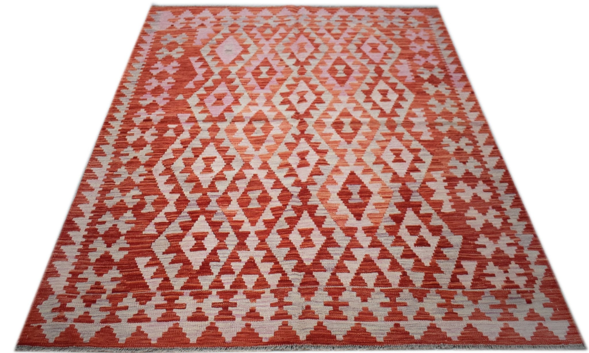 Handmade Afghan Maimana Kilim | 197 x 150 cm | 6'6" x 4'11" - Najaf Rugs & Textile