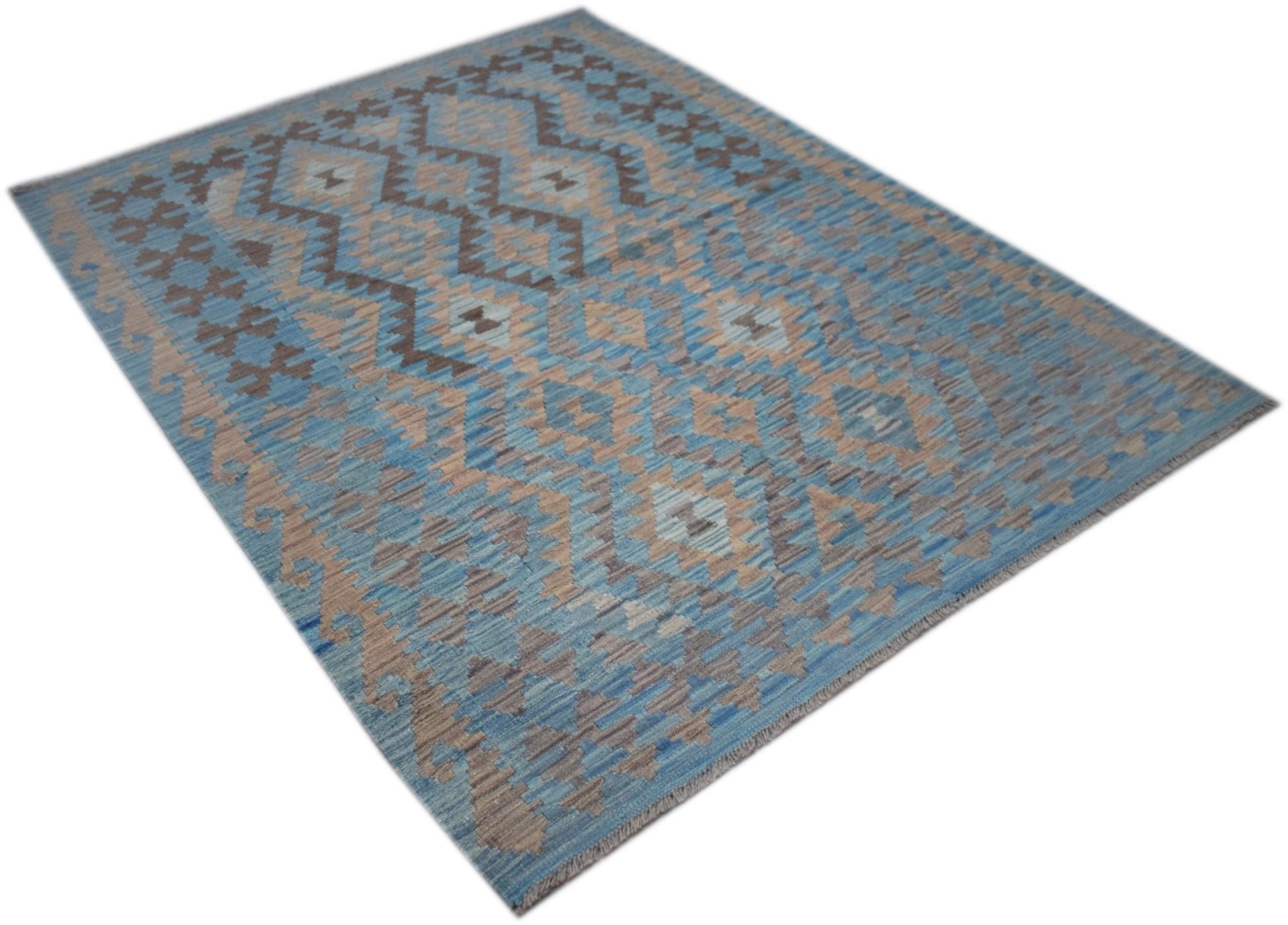 Handmade Afghan Maimana Kilim | 201 x 151 cm | 6'7" x 5' - Najaf Rugs & Textile