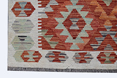 Handmade Afghan Maimana Kilim | 203 x 160 cm | 6'8" x 5'3" - Najaf Rugs & Textile