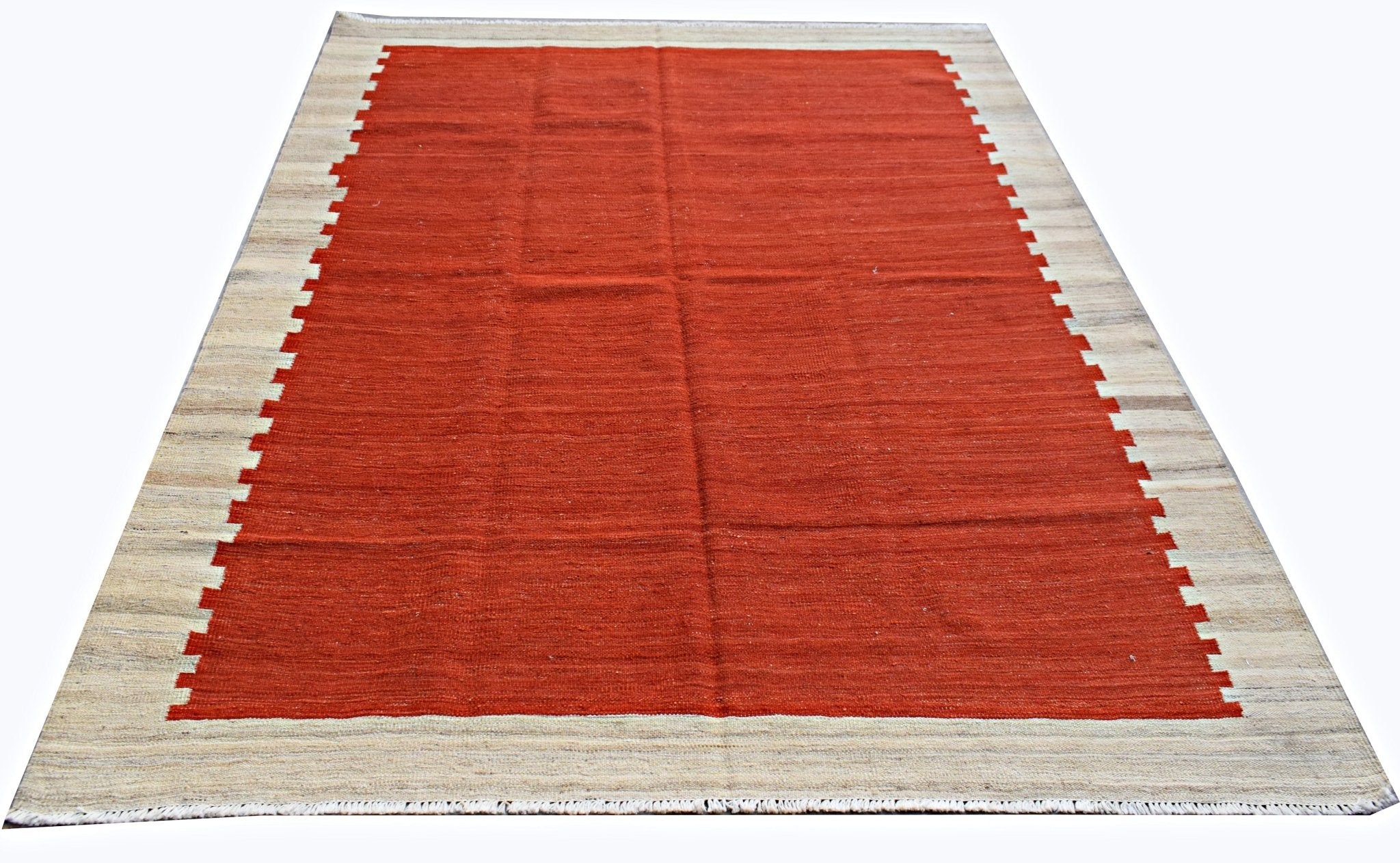 Handmade Afghan Maimana Kilim | 205 x 159 cm | 6'9" x 5'3" - Najaf Rugs & Textile