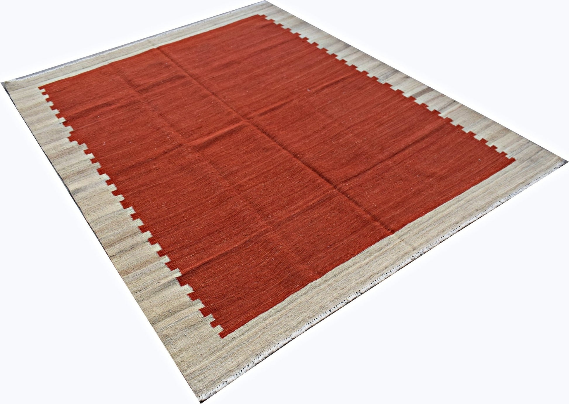 Handmade Afghan Maimana Kilim | 205 x 159 cm | 6'9" x 5'3" - Najaf Rugs & Textile