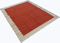Handmade Afghan Maimana Kilim | 205 x 159 cm | 6'9" x 5'3" - Najaf Rugs & Textile