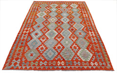 Handmade Afghan Maimana Kilim | 234 x 171 cm | 7'8" x 5'8" - Najaf Rugs & Textile