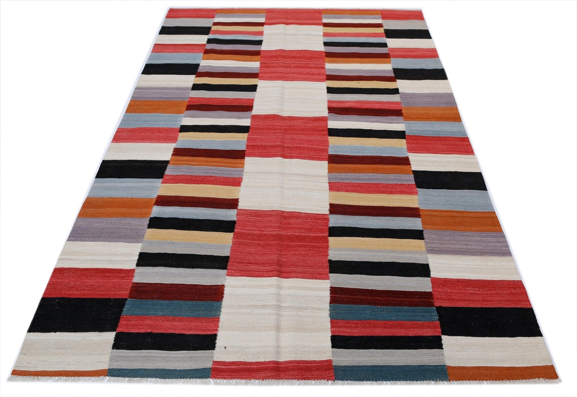 Handmade Afghan Maimana Kilim | 235 x 158 cm | 7'9" x 5'2" - Najaf Rugs & Textile
