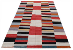 Handmade Afghan Maimana Kilim | 235 x 158 cm | 7'9" x 5'2" - Najaf Rugs & Textile